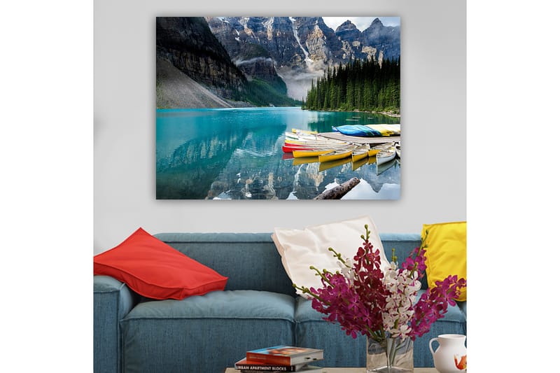 Dekorativ Canvasbillede 70x100 cm - Flerfarvet - Boligtilbehør - Billeder & kunst - Billeder på lærred