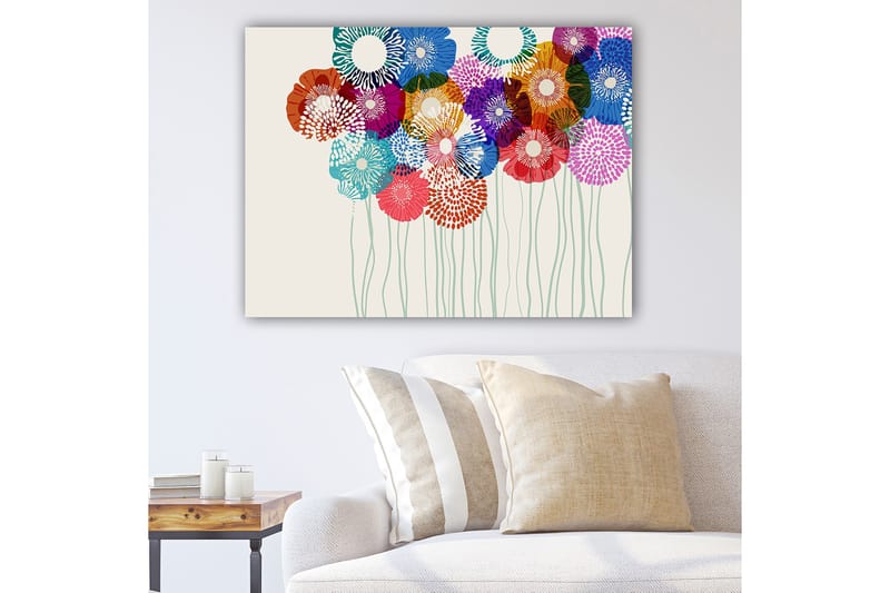 Dekorativ Canvasbillede 70x100 cm - Flerfarvet - Boligtilbehør - Billeder & kunst - Billeder på lærred