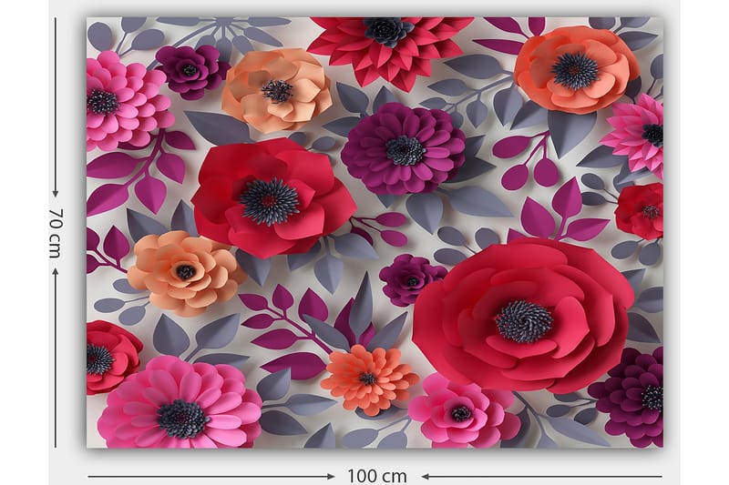 Dekorativ Canvasbillede 70x100 cm - Flerfarvet - Boligtilbehør - Billeder & kunst - Billeder på lærred