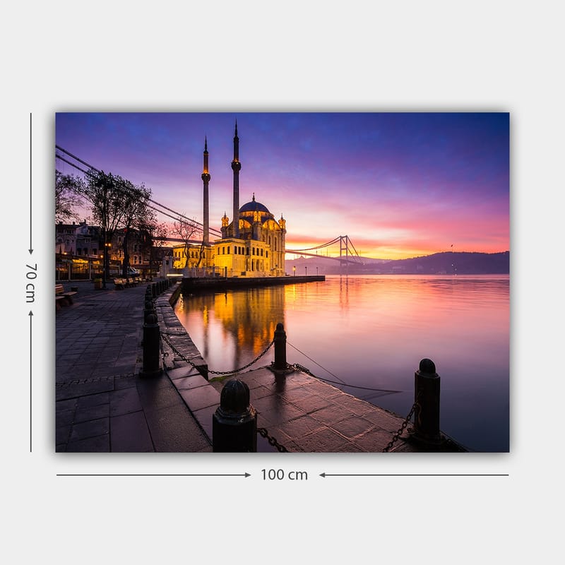Dekorativ Canvasbillede 70x100 cm - Flerfarvet - Boligtilbehør - Billeder & kunst - Billeder på lærred