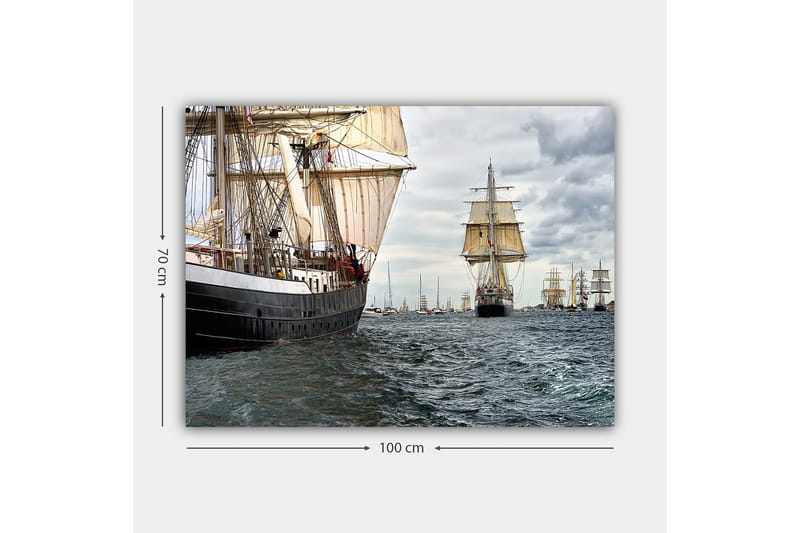 Dekorativ Canvasbillede 70x100 cm - Flerfarvet - Boligtilbehør - Billeder & kunst - Billeder på lærred