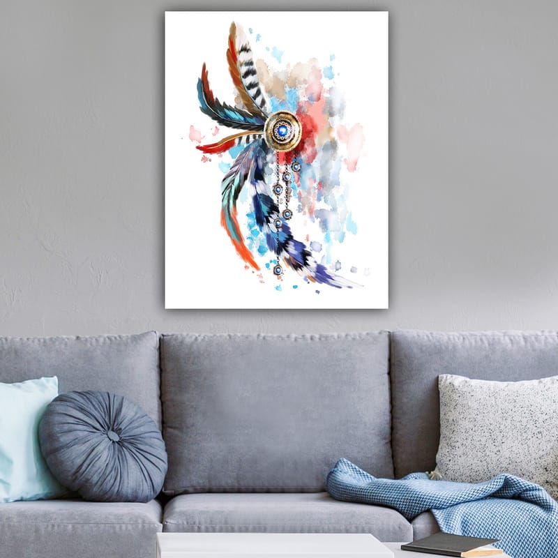 Dekorativ Canvasbillede 70x100 cm - Flerfarvet - Boligtilbehør - Billeder & kunst - Billeder på lærred