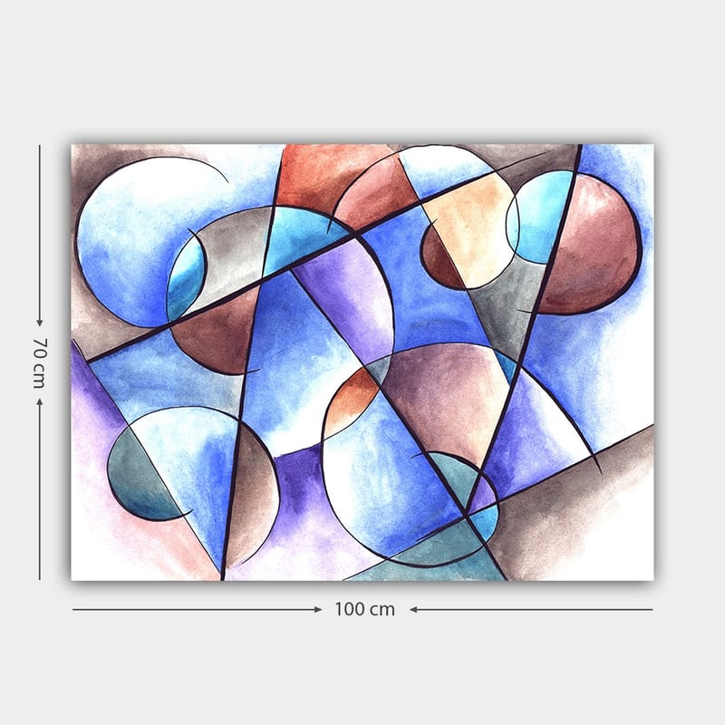 Dekorativ Canvasbillede 70x100 cm - Flerfarvet - Boligtilbehør - Billeder & kunst - Billeder på lærred