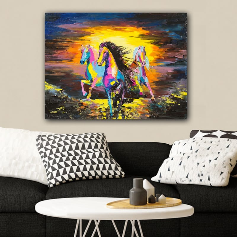 Dekorativ Canvasbillede 70x100 cm - Flerfarvet - Boligtilbehør - Billeder & kunst - Billeder på lærred