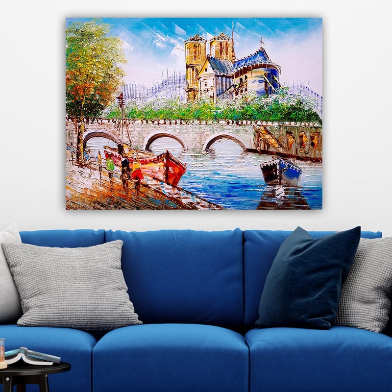 Dekorativ Canvasbillede 70x100 cm - Flerfarvet - Boligtilbehør - Billeder & kunst - Billeder på lærred