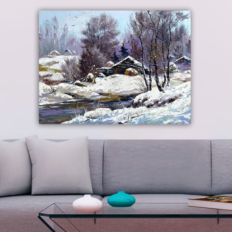Dekorativ Canvasbillede 70x100 cm - Flerfarvet - Boligtilbehør - Billeder & kunst - Billeder på lærred