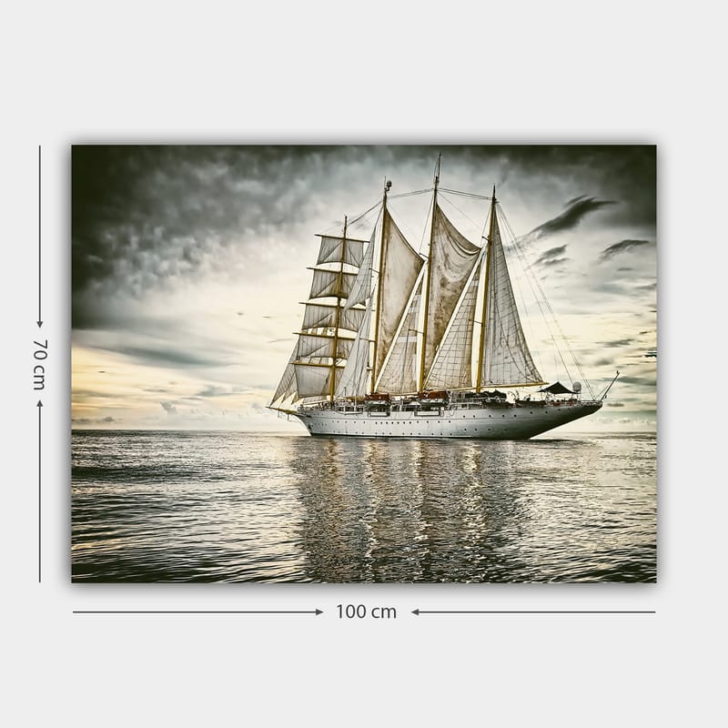 Dekorativ Canvasbillede 70x100 cm - Flerfarvet - Boligtilbehør - Billeder & kunst - Billeder på lærred