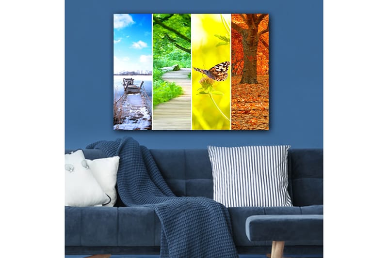 Dekorativ Canvasbillede 70x100 cm - Flerfarvet - Boligtilbehør - Billeder & kunst - Billeder på lærred