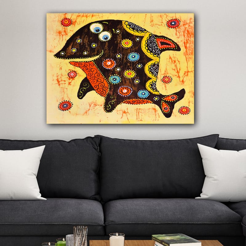 Dekorativ Canvasbillede 70x100 cm - Flerfarvet - Boligtilbehør - Billeder & kunst - Billeder på lærred