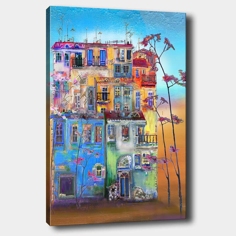 Dekorativ Canvasbillede 70x100 cm - Flerfarvet - Boligtilbehør - Billeder & kunst - Billeder på lærred