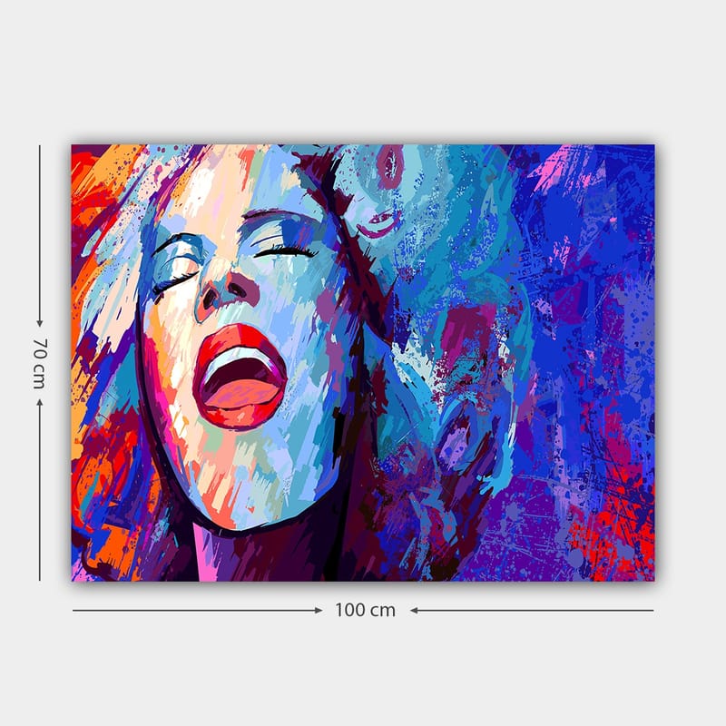 Dekorativ Canvasbillede 70x100 cm - Flerfarvet - Boligtilbehør - Billeder & kunst - Billeder på lærred