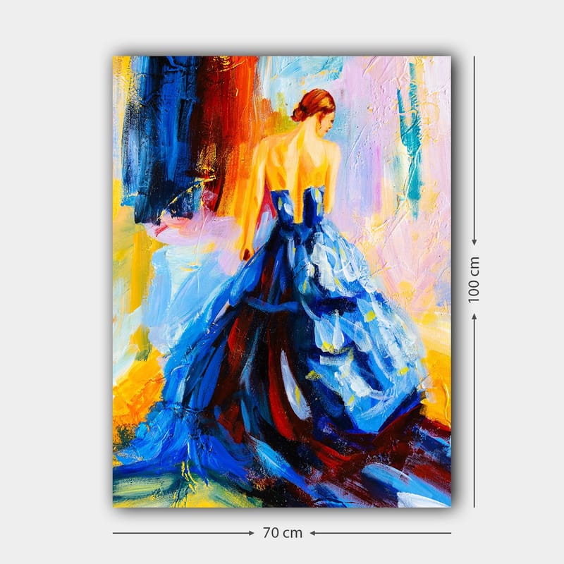 Dekorativ Canvasbillede 70x100 cm - Flerfarvet - Boligtilbehør - Billeder & kunst - Billeder på lærred