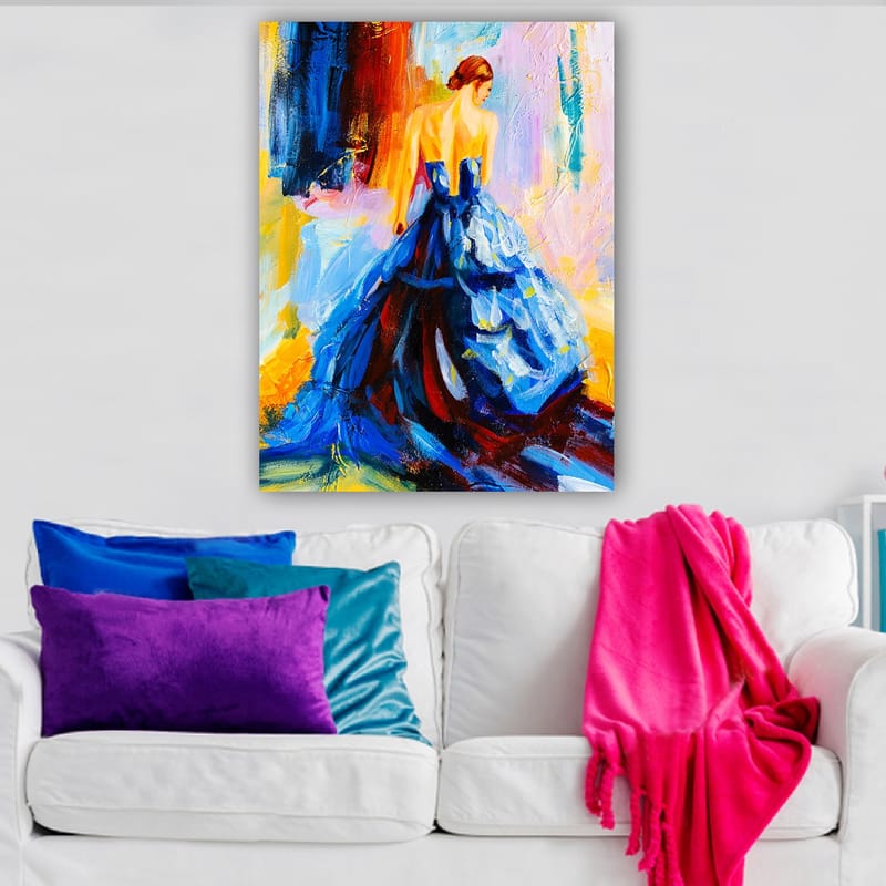Dekorativ Canvasbillede 70x100 cm - Flerfarvet - Boligtilbehør - Billeder & kunst - Billeder på lærred