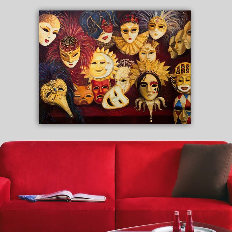 Dekorativ Canvasbillede 70x100 cm - Flerfarvet - Boligtilbehør - Billeder & kunst - Billeder på lærred