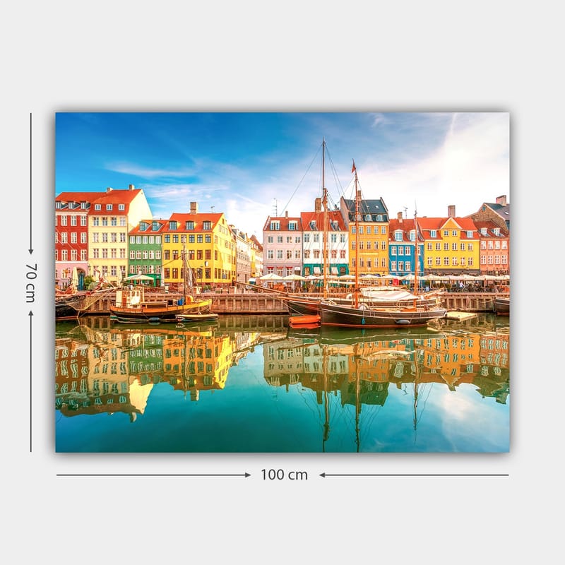Dekorativ Canvasbillede 70x100 cm - Flerfarvet - Boligtilbehør - Billeder & kunst - Billeder på lærred