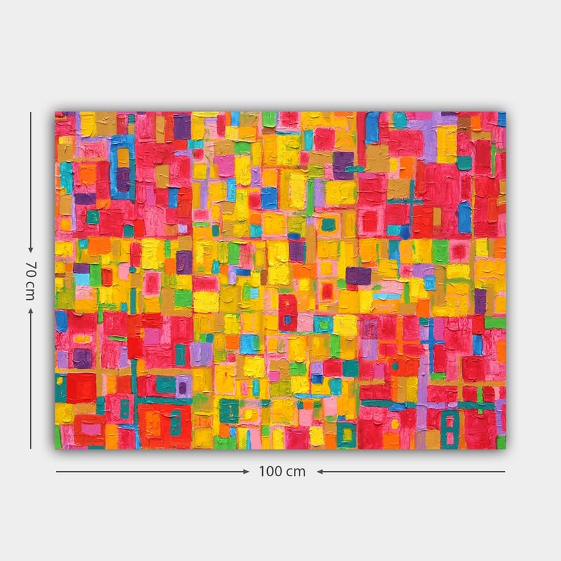 Dekorativ Canvasbillede 70x100 cm - Flerfarvet - Boligtilbehør - Billeder & kunst - Billeder på lærred