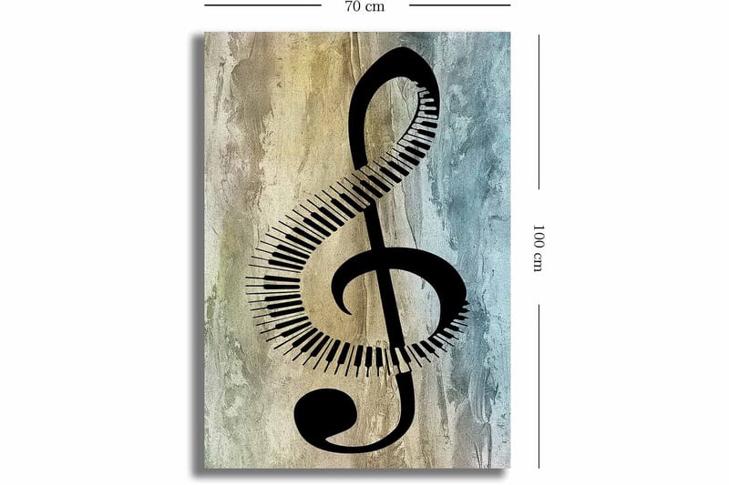 Dekorativ Canvasbillede 70x100 cm - Flerfarvet - Boligtilbehør - Billeder & kunst - Billeder på lærred