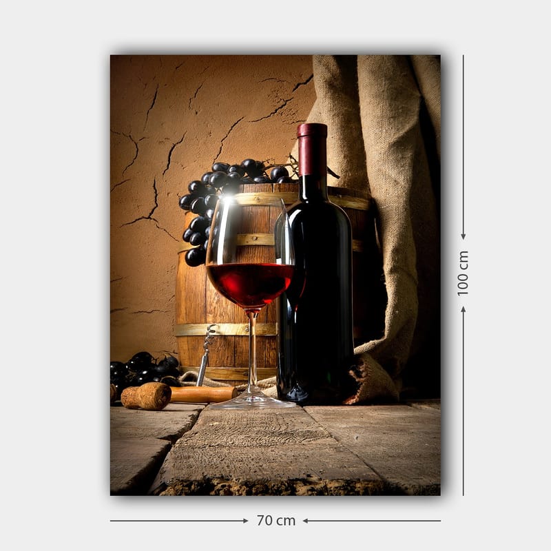 Dekorativ Canvasbillede 70x100 cm - Flerfarvet - Boligtilbehør - Billeder & kunst - Billeder på lærred