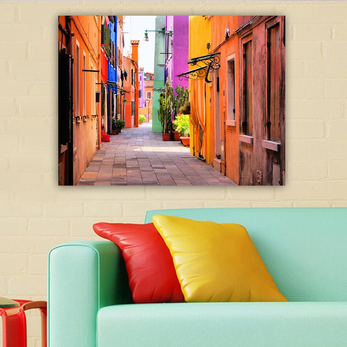 Dekorativ Canvasbillede 70x100 cm - Flerfarvet - Boligtilbehør - Billeder & kunst - Billeder på lærred