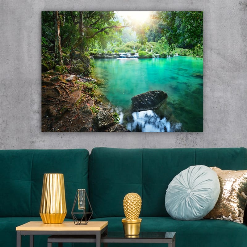 Dekorativ Canvasbillede 70x100 cm - Flerfarvet - Boligtilbehør - Billeder & kunst - Billeder på lærred