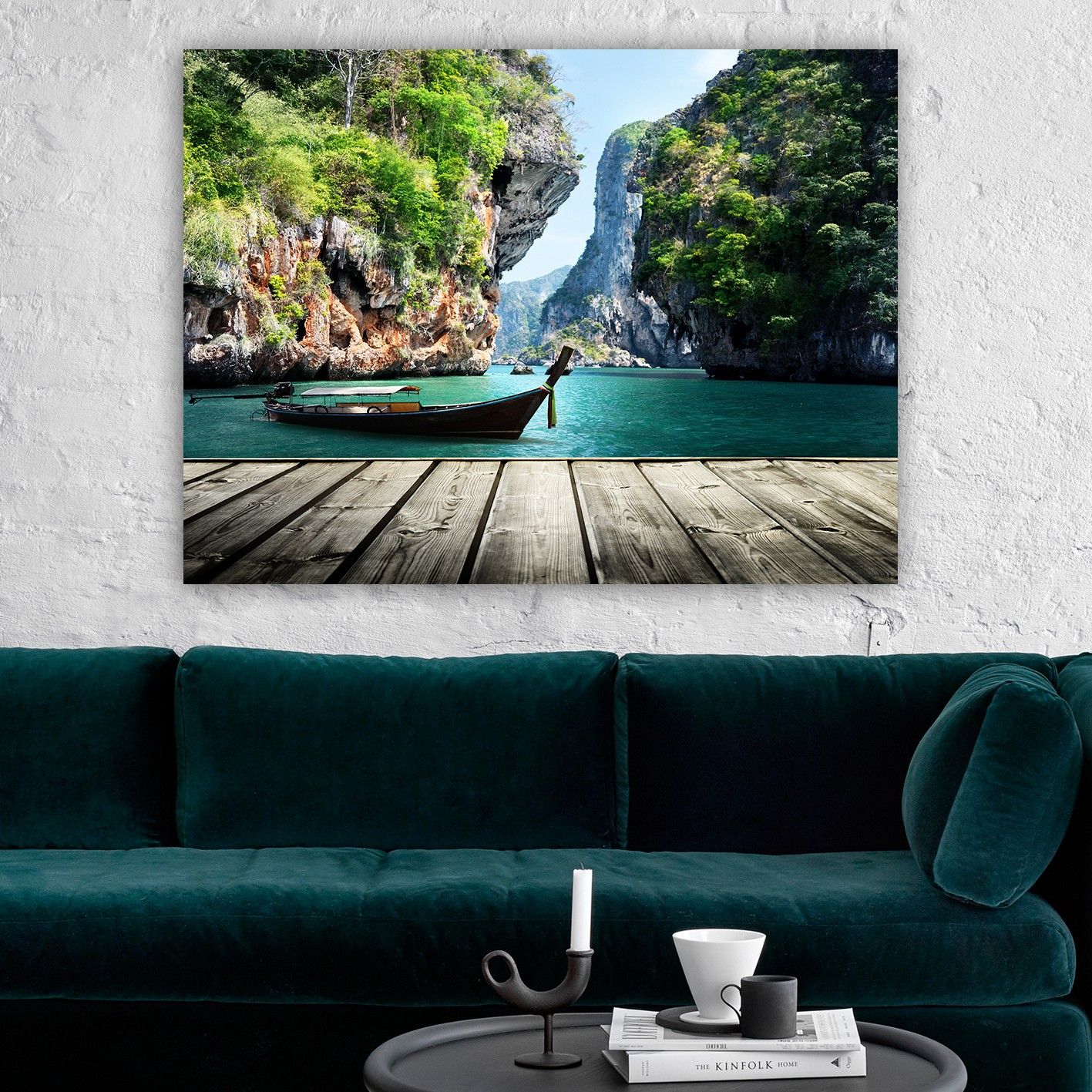 Dekorativ Canvasbillede 70x100 cm - Flerfarvet - Boligtilbehør - Billeder & kunst - Billeder på lærred