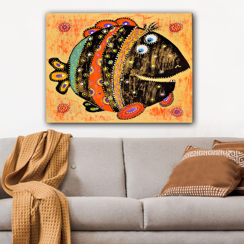 Dekorativ Canvasbillede 70x100 cm - Flerfarvet - Boligtilbehør - Billeder & kunst - Billeder på lærred