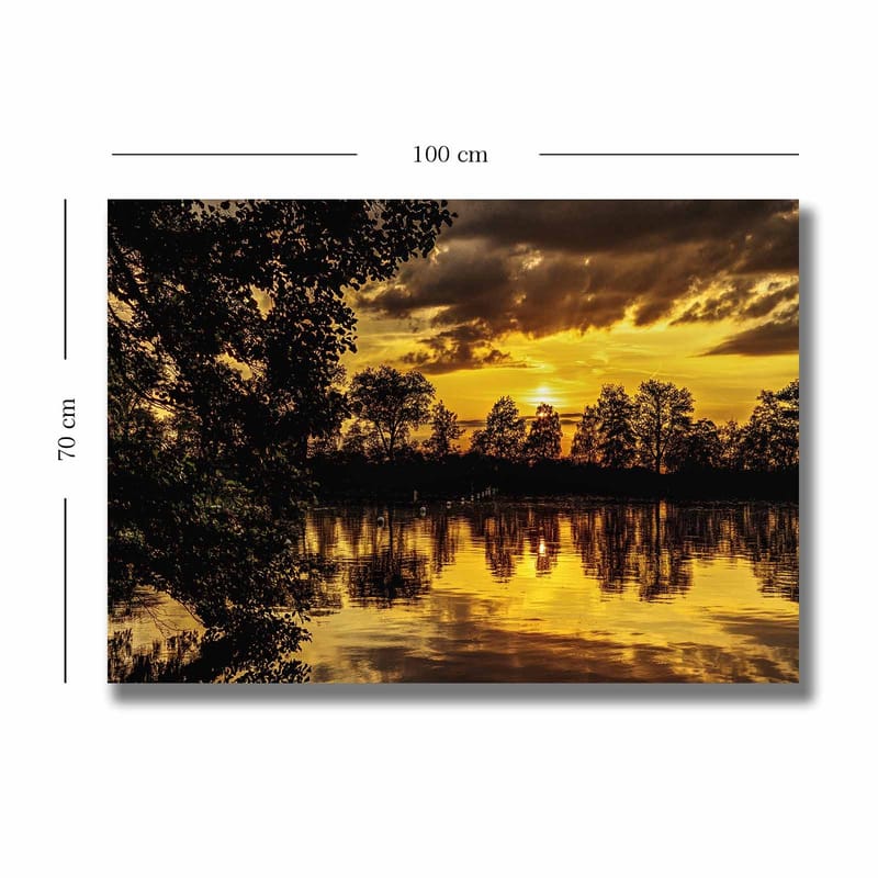 Dekorativ Canvasbillede 70x100 cm - Flerfarvet - Boligtilbehør - Billeder & kunst - Billeder på lærred