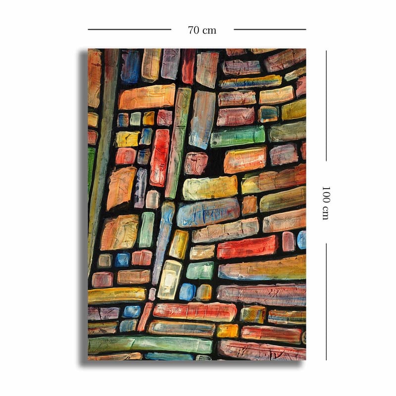 Dekorativ Canvasbillede 70x100 cm - Flerfarvet - Boligtilbehør - Billeder & kunst - Billeder på lærred