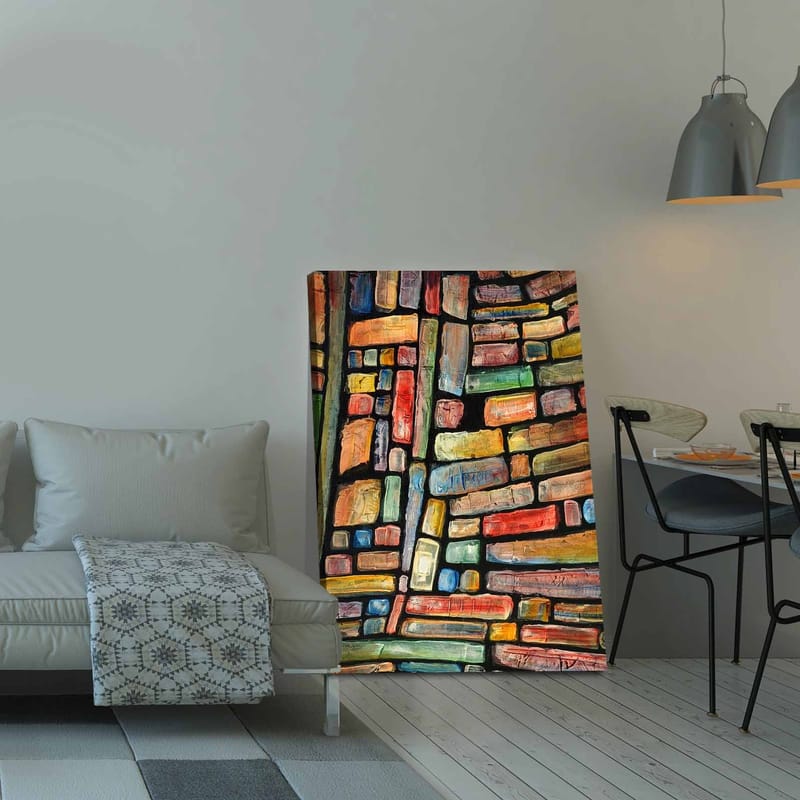 Dekorativ Canvasbillede 70x100 cm - Flerfarvet - Boligtilbehør - Billeder & kunst - Billeder på lærred