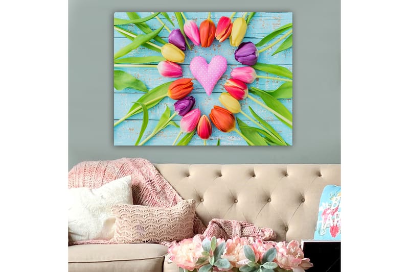 Dekorativ Canvasbillede 70x100 cm - Flerfarvet - Boligtilbehør - Billeder & kunst - Billeder på lærred