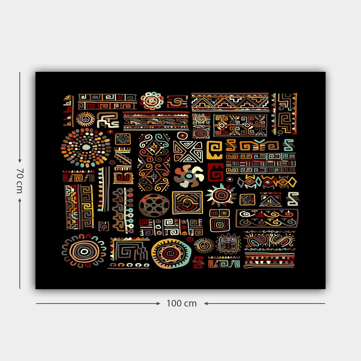Dekorativ Canvasbillede 70x100 cm - Flerfarvet - Boligtilbehør - Billeder & kunst - Billeder på lærred