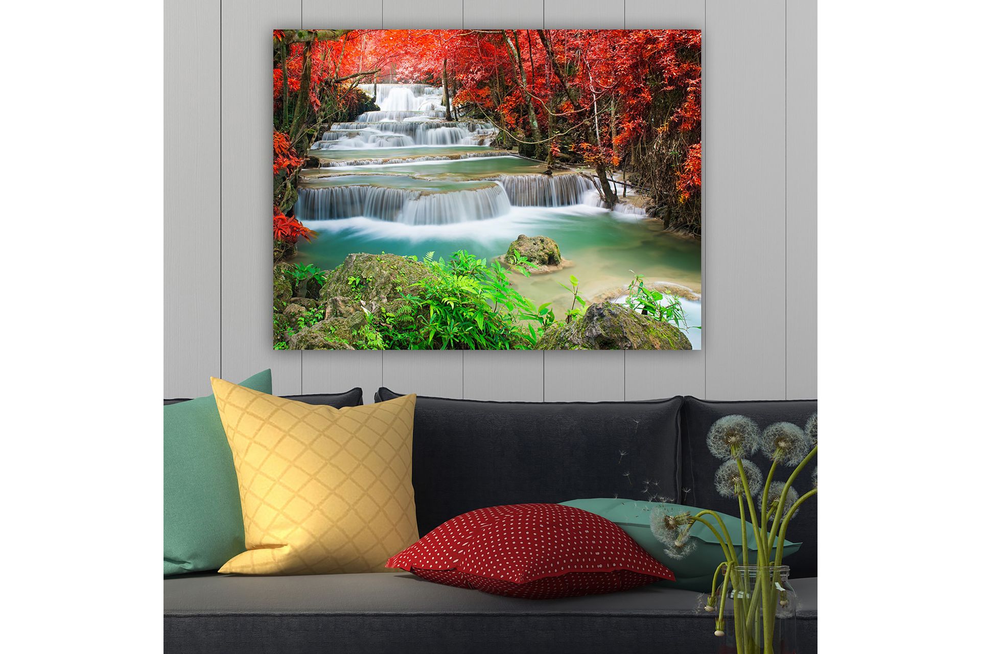 Dekorativ Canvasbillede 70x100 cm - Flerfarvet - Boligtilbehør - Billeder & kunst - Billeder på lærred