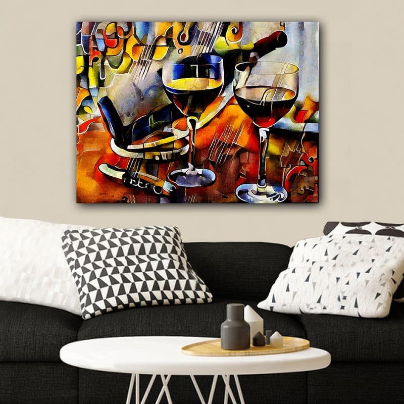Dekorativ Canvasbillede 70x100 cm - Flerfarvet - Boligtilbehør - Billeder & kunst - Billeder på lærred