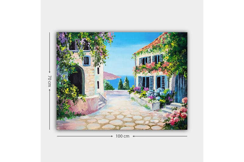 Dekorativ Canvasbillede 70x100 cm - Flerfarvet - Boligtilbehør - Billeder & kunst - Billeder på lærred