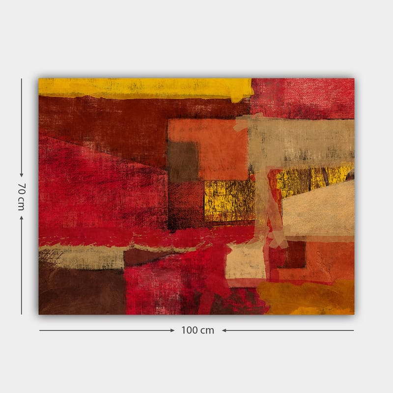 Dekorativ Canvasbillede 70x100 cm - Flerfarvet - Boligtilbehør - Billeder & kunst - Billeder på lærred