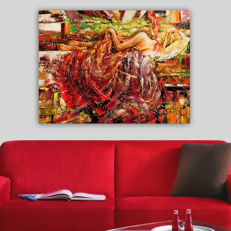 Dekorativ Canvasbillede 70x100 cm - Flerfarvet - Boligtilbehør - Billeder & kunst - Billeder på lærred