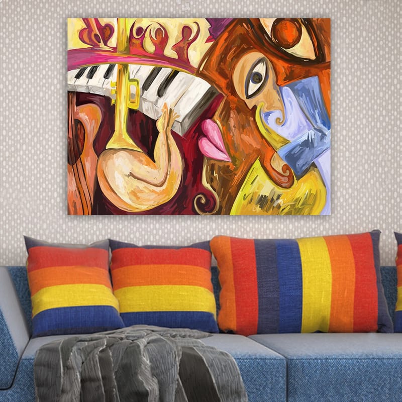 Dekorativ Canvasbillede 70x100 cm - Flerfarvet - Boligtilbehør - Billeder & kunst - Billeder på lærred