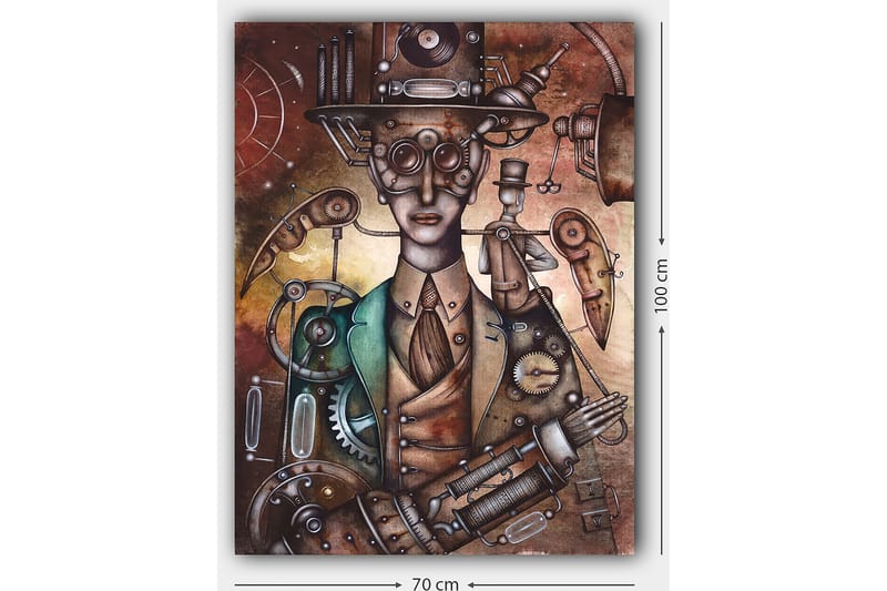 Dekorativ Canvasbillede 70x100 cm - Flerfarvet - Boligtilbehør - Billeder & kunst - Billeder på lærred