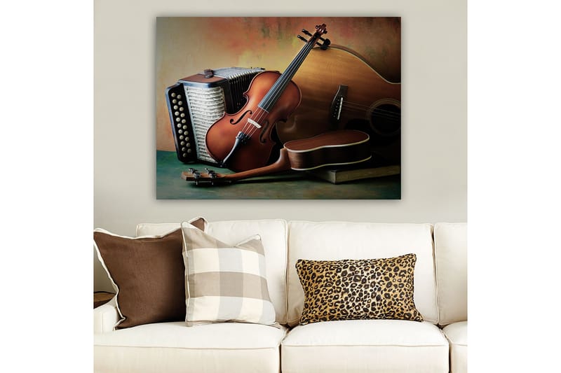 Dekorativ Canvasbillede 70x100 cm - Flerfarvet - Boligtilbehør - Billeder & kunst - Billeder på lærred