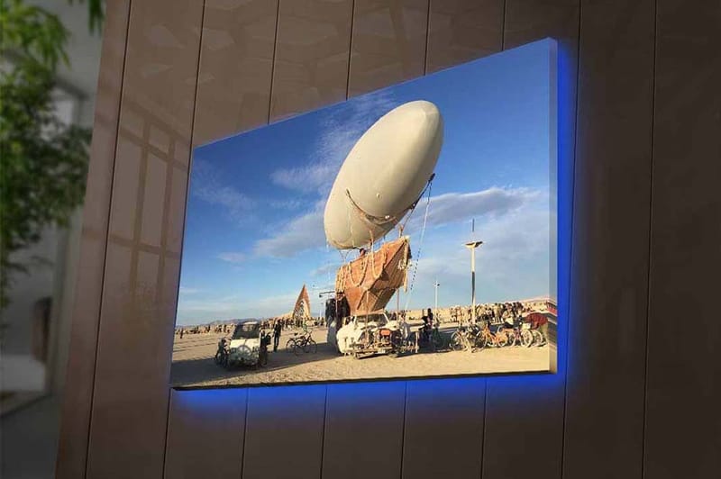 Dekorativ Canvasbillede med LED 45x70 cm - Flerfarvet - Boligtilbehør - Billeder & kunst - Billeder på lærred