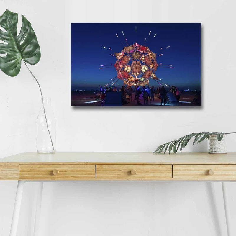 Dekorativ Canvasbillede med LED 45x70 cm, Flerfarvet