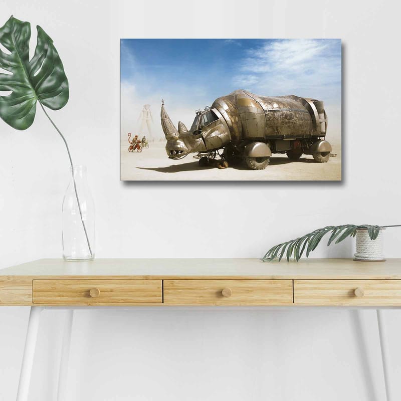 Dekorativ Canvasbillede med LED 45x70 cm - Flerfarvet - Boligtilbehør - Billeder & kunst - Billeder på lærred