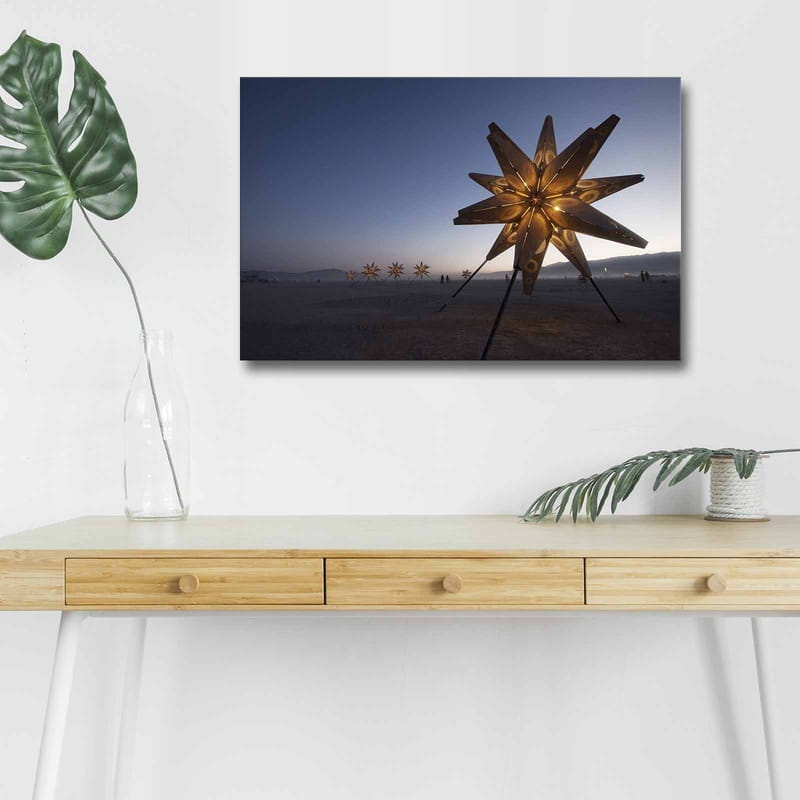 Dekorativ Canvasbillede med LED 45x70 cm - Flerfarvet - Boligtilbehør - Billeder & kunst - Billeder på lærred