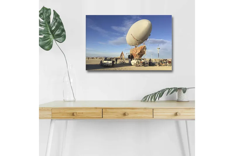 Dekorativ Canvasbillede med LED 45x70 cm - Flerfarvet - Boligtilbehør - Billeder & kunst - Billeder på lærred