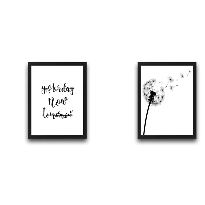 Dekorativ indrammet maleri 2-Dele 30x40 cm - Flerfarvet - Boligtilbehør - Billeder & kunst - Billeder på lærred