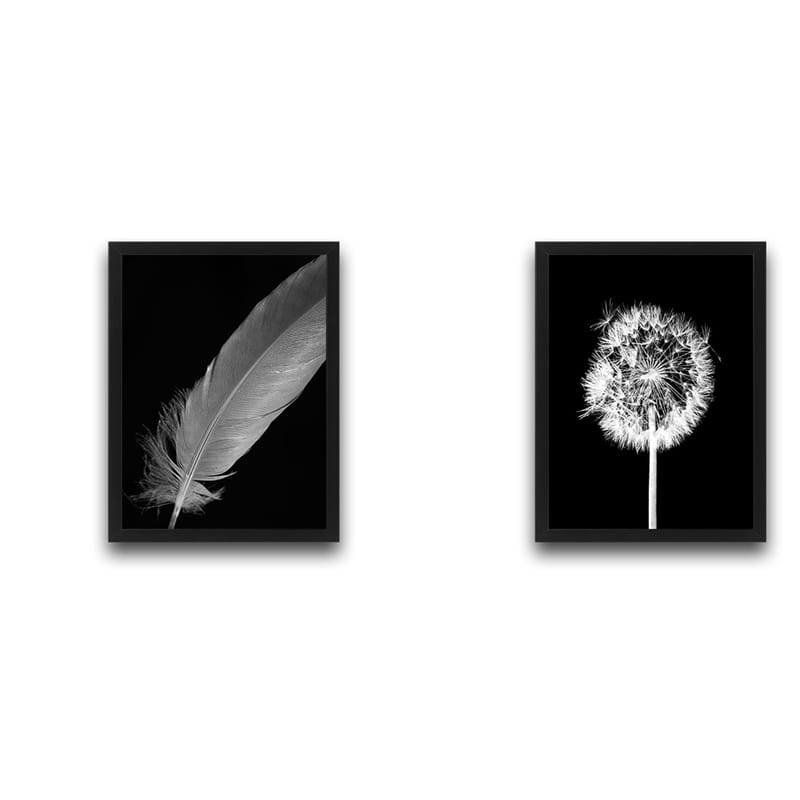 Dekorativ indrammet maleri 2-Dele 30x40 cm - Flerfarvet - Boligtilbehør - Billeder & kunst - Billeder på lærred