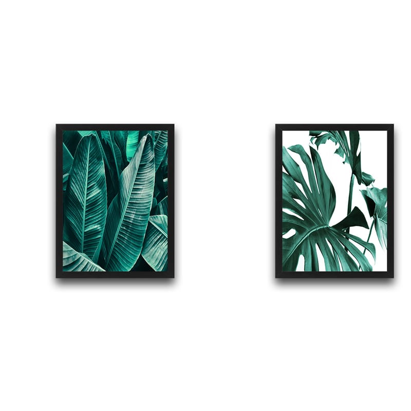 Dekorativ indrammet maleri 2-Dele 30x40 cm - Flerfarvet - Boligtilbehør - Billeder & kunst - Billeder på lærred