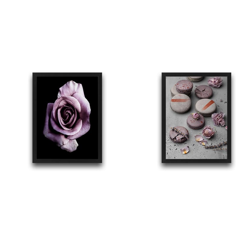 Dekorativ indrammet maleri 2-Dele 30x40 cm - Flerfarvet - Boligtilbehør - Billeder & kunst - Billeder på lærred