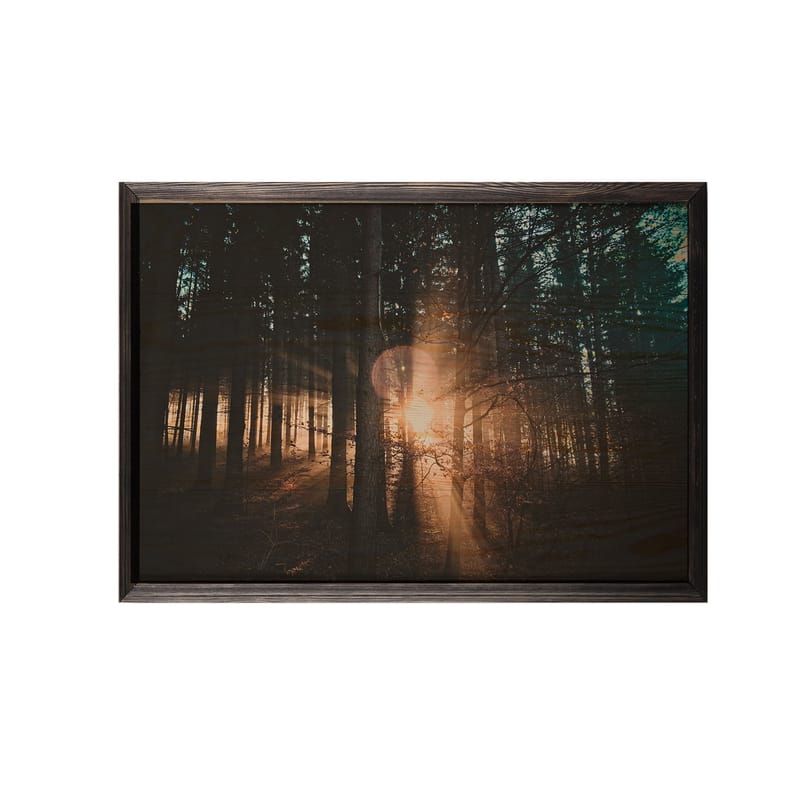 Dekorativ indrammet maleri  35x50 cm - Flerfarvet - Boligtilbehør - Billeder & kunst - Billeder på lærred