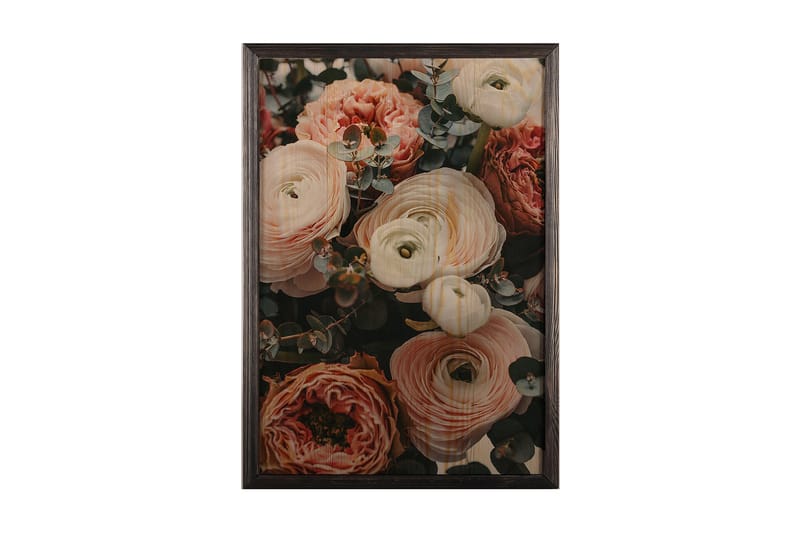Dekorativ indrammet maleri  35x50 cm - Flerfarvet - Boligtilbehør - Billeder & kunst - Billeder på lærred